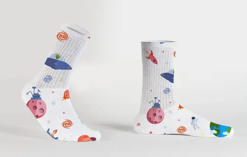 长袜子样机图片