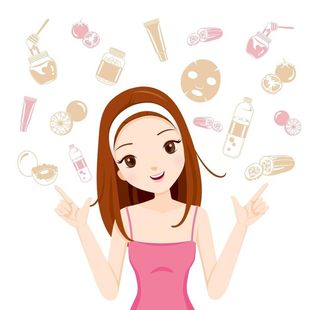 护肤插画图片