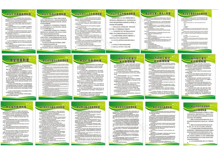 食品安全管理规章制度图片cdr矢量模版下载