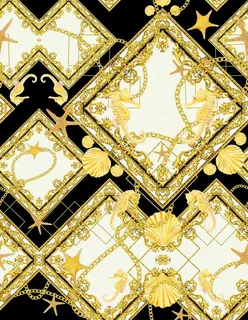 大牌巴洛克方巾图片