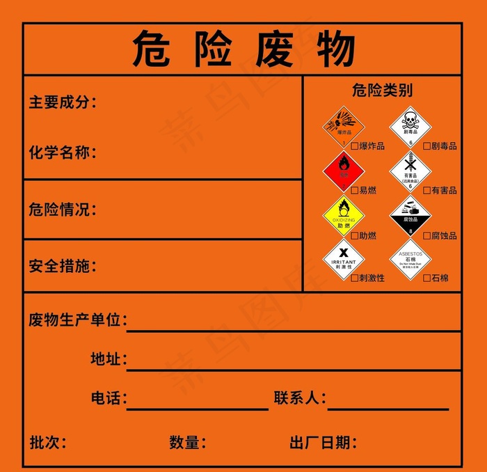 危险废物图片