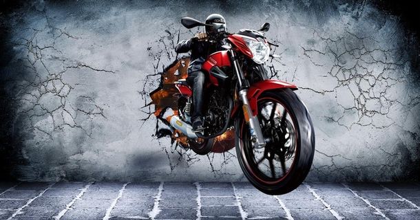 速度与激情摩托车背景墙图片