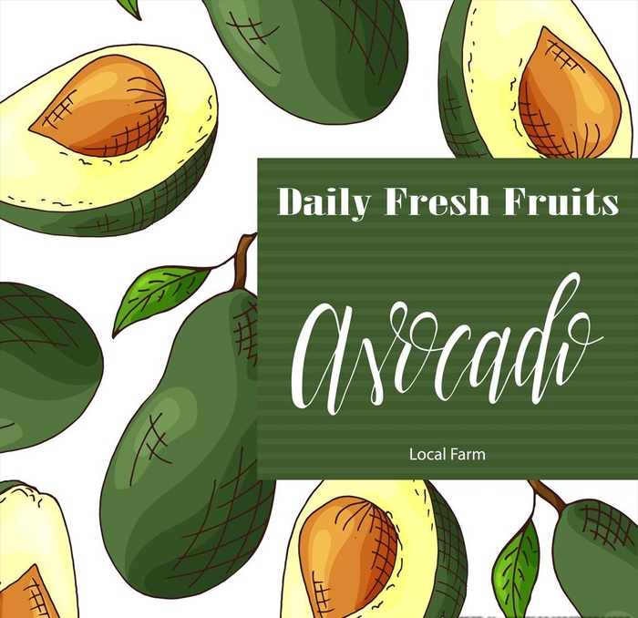 手绘风格水果底纹矢量图下载图片