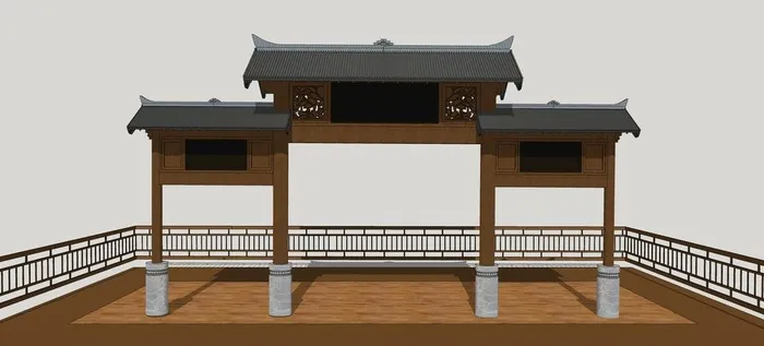 苗寨入口大门图片