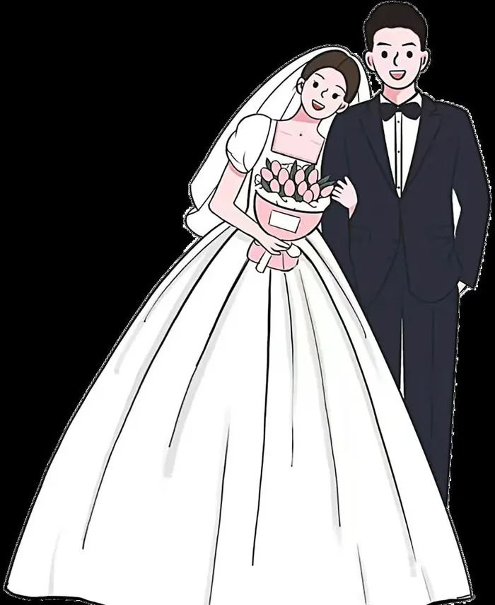 卡通结婚订婚迎宾牌图片(5309x6693)