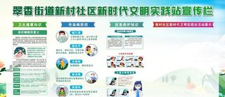 文明实践站,宣传栏,展板,社区,,设计,