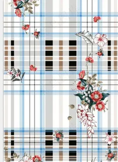 匹布面料设计 印花设计 格子图片