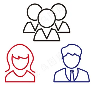 男女商务图标图片