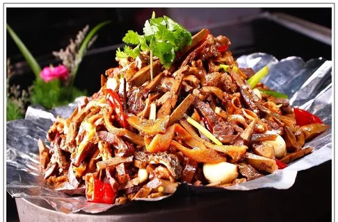 爆炒羊杂图片