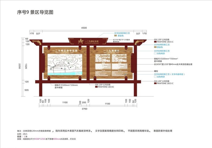 景区导视标识系统图片cdr矢量模版下载