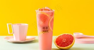 西柚养乐多 图片