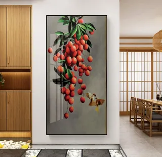 静物水果荔枝玄关装饰画图片