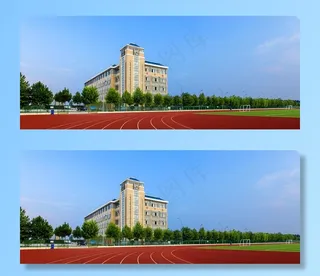 大学操场图片