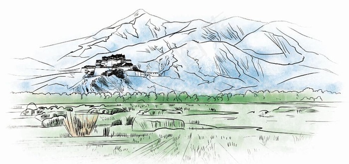原创插画图片psd模版下载