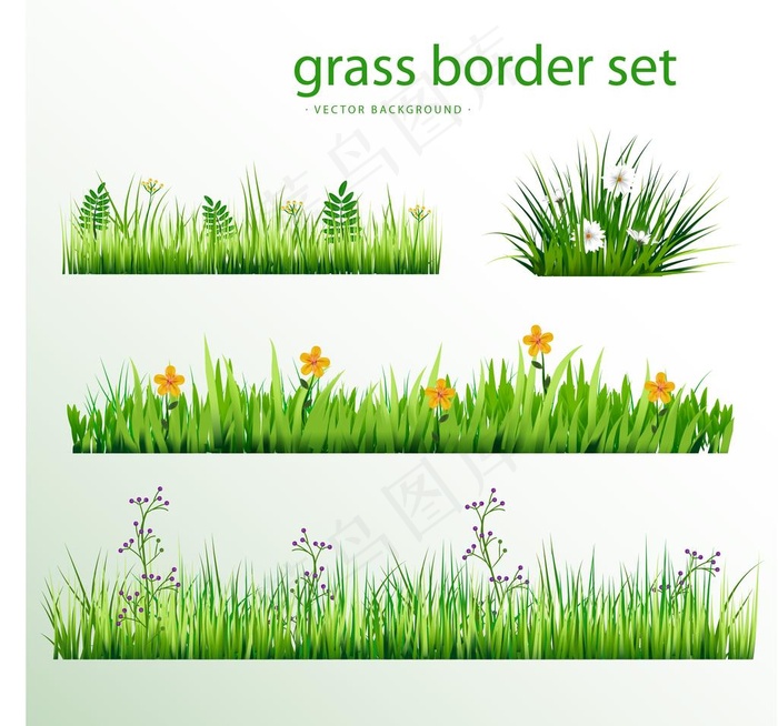 绿色清新花草图片