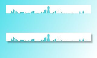 AI矢量杭州城市线稿图片