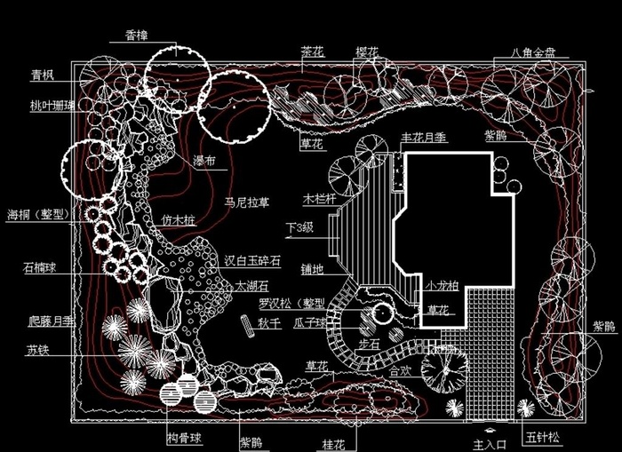 小区园林景观设计平面图图片