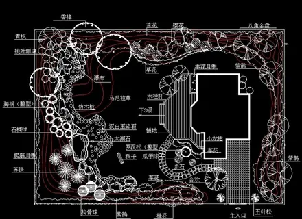 小区园林景观设计平面图图片