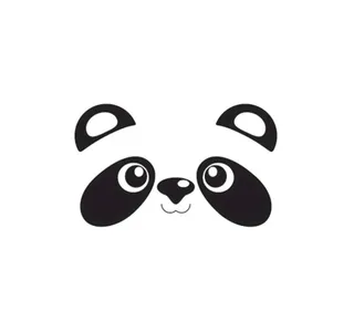 卡通熊猫头图片