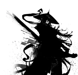 武侠水墨人物画图片