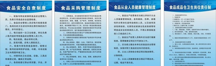 食品制度牌图片cdr矢量模版下载