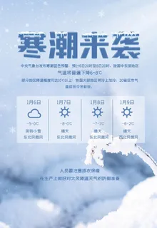 寒潮来袭图片