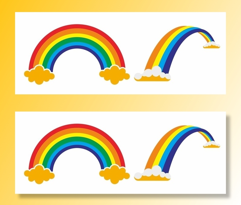 矢量彩虹图片