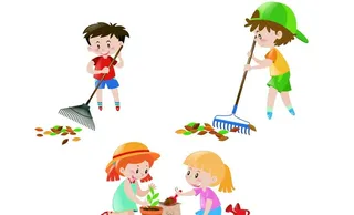 卡通劳动人物图片