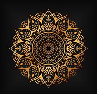 曼陀罗花纹图片