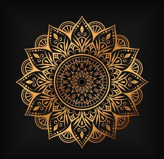 曼陀罗花纹图片