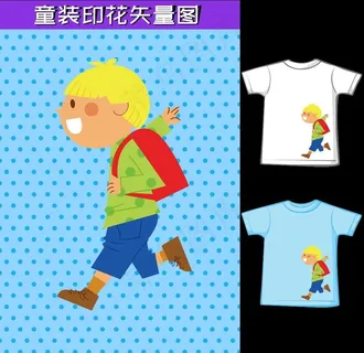 童装印花图片