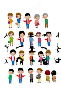 卡通人物素材图片 卡通人物素材图片