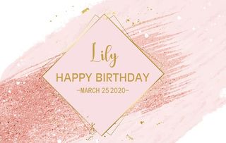 粉金色婚礼订婚回门宴宝宝宴派对图片