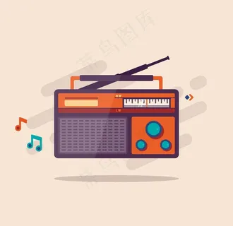 卡通收音机图片