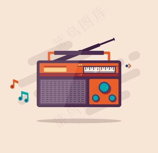 卡通收音机图片