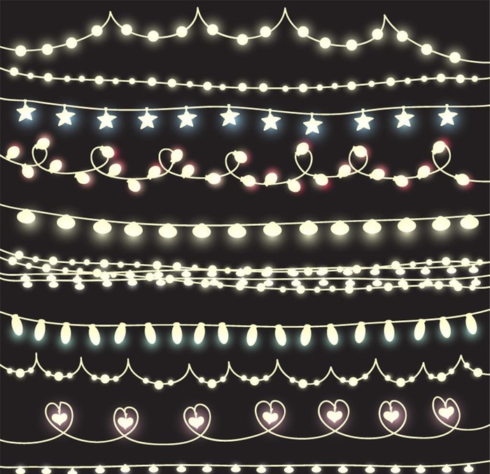 节日灯串矢量素材图片