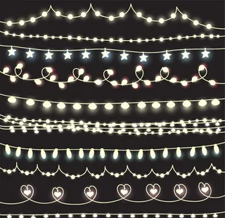 节日灯串矢量素材图片