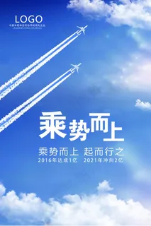 飞机天空海报图片
