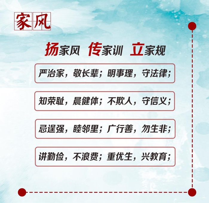 扬家风  传家训  立家规图片(7559x7559)psd模版下载
