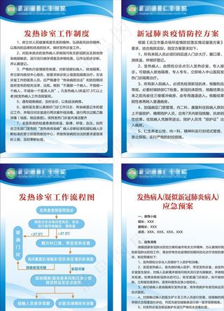 新冠疫情防控制度牌墙面POP图片