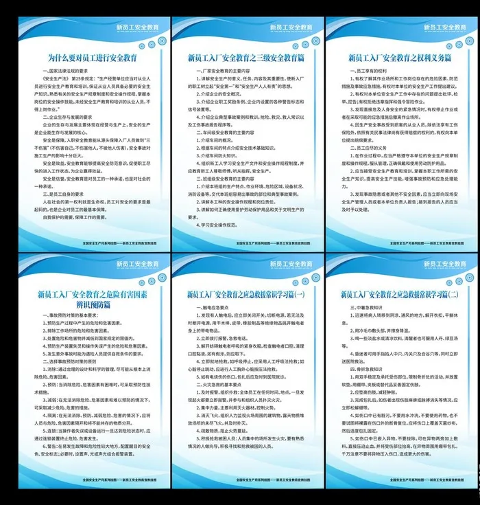 新员工安全教育图片(3337x5156)psd模版下载