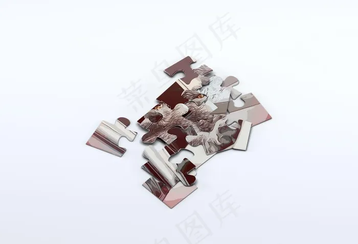 拼图样机图片psd模版下载