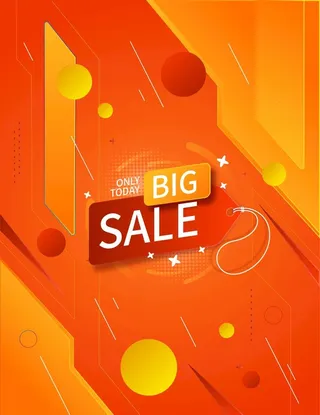 橘色销售背景图片