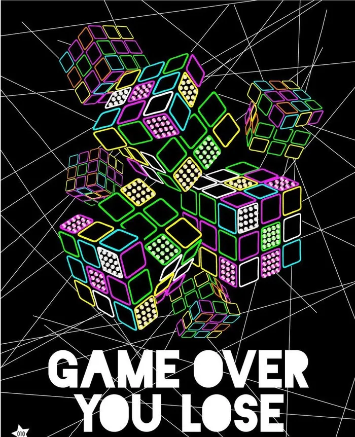 魔方图片ai矢量模版下载