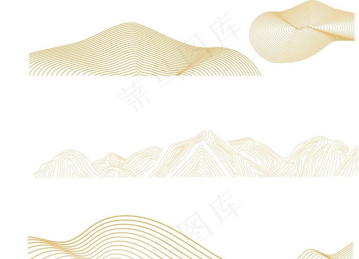山线条图片ai矢量模版下载