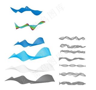 科技展板 会议 线条 动感 流图片