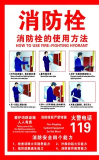 消防栓使用方法图片