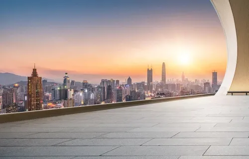 城市大楼大阳台背景图片 城市大楼大阳台背景图片