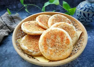 芝麻烧饼图片