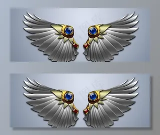 金属羽翼翅膀图片